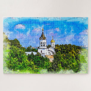 Kloster. Wladimir, Russland. Puzzle