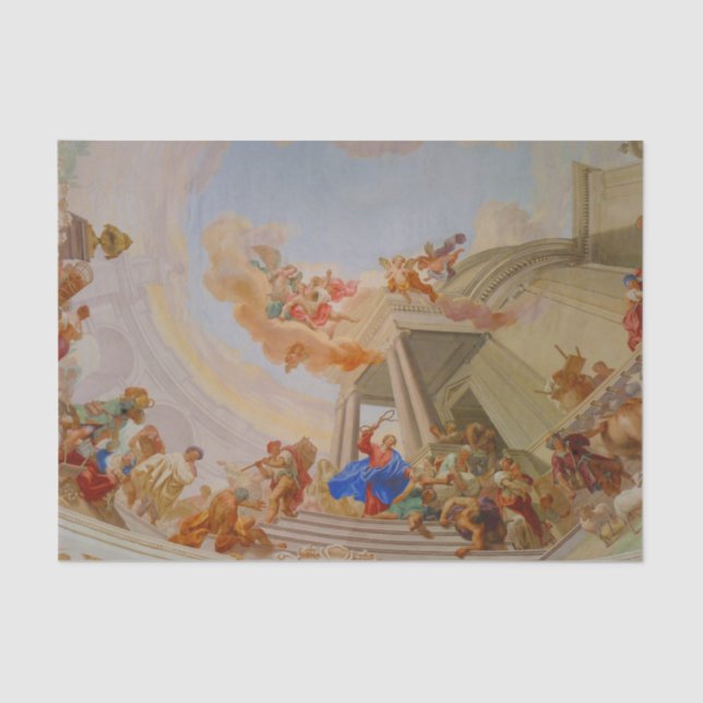 Klosterabtei Neresheim Papiertaschentuch Seidenpapier (Vorderseite)