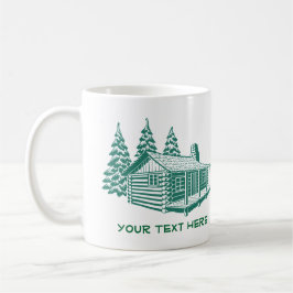 Klotz-Cabin See-Haus-Holz-kundenspezifische Tasse
