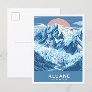 Kluane National Park Canada Travel Illustration Postkarte