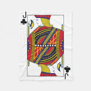 Klubjack-Pokerkarte Spielkarte Blackjack Ca Fleecedecke