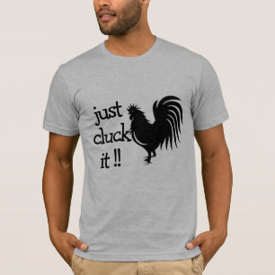 Klucken Sie es einfach, lustiges Wordplay Cock-Roo T-Shirt