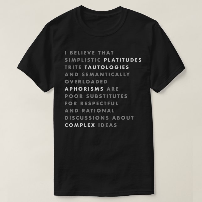 Klug und lustig T-Shirt (Design vorne)