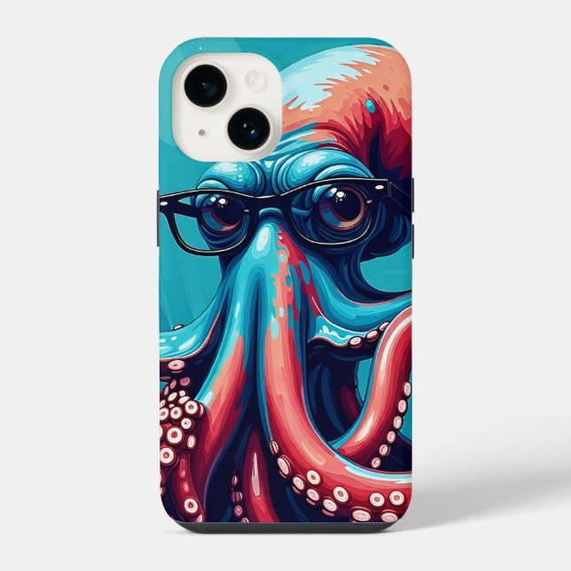 Klug wie ein Krake iPhone Hülle (Rückseite)