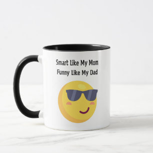 Klug wie Mama, lustig wie Papa Tasse