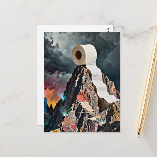 Klugapierberg Postkarte (Vorderseite/Rückseite Beispiel)