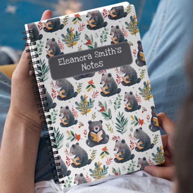 Kluge Bären und Waldkinder zurück in die Schule Notizbuch (Von Creator hochgeladen)