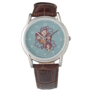Kluge Blume Scooby-Doo und Gang Armbanduhr