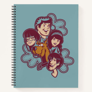 Kluge Blume Scooby-Doo und Gang Notizbuch