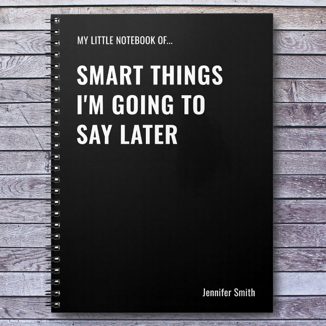 Kluge Dinge, die ich später sagen werde Notizblock (Von Creator hochgeladen)