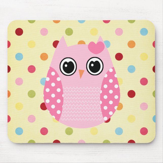 Kluge Eule Mousepad (Vorne)
