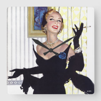 Kluge Frauen sind auch gefährlich Quadratische Wanduhr