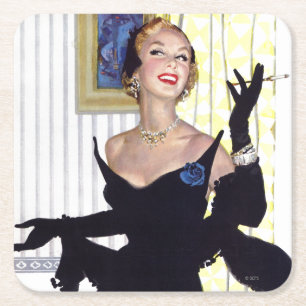 Kluge Frauen sind auch gefährlich Rechteckiger Pappuntersetzer