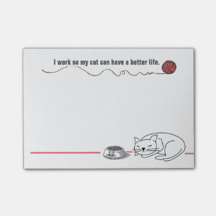 Kluge Katzen-Spaß-Post-Itanmerkungen Post-it Klebezettel