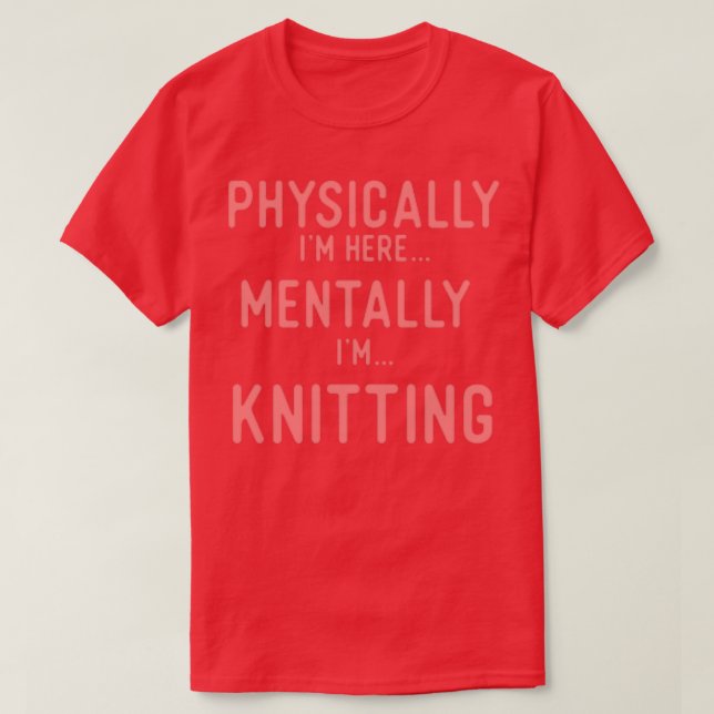 Kluge Knitter T-Shirt (Design vorne)