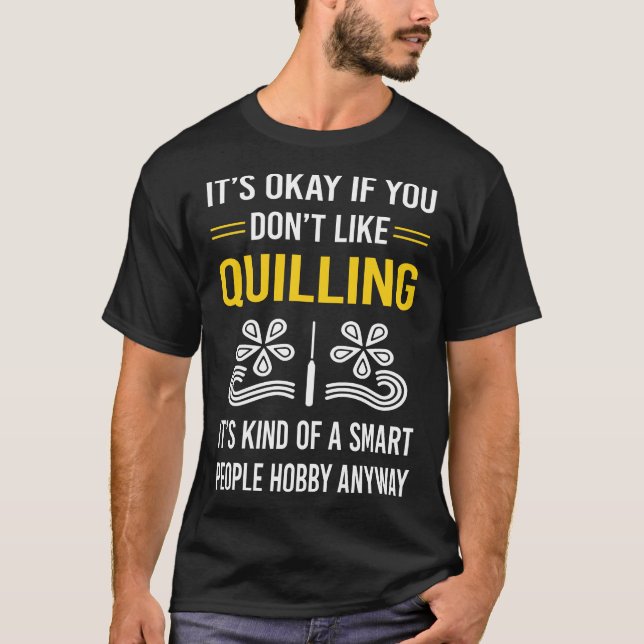 Kluge Leute quillen T-Shirt (Vorderseite)