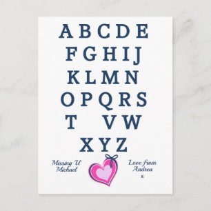 Kluge romantische Vermisste Distanz Postkarte