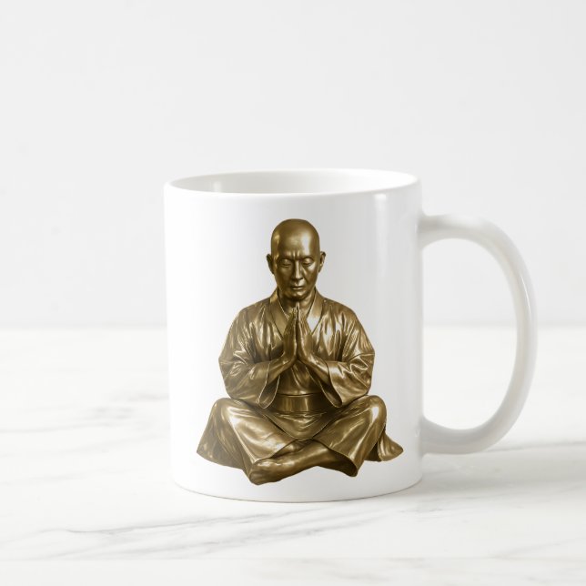 Kluger buddhistischer Mönch Kaffeetasse (Rechts)