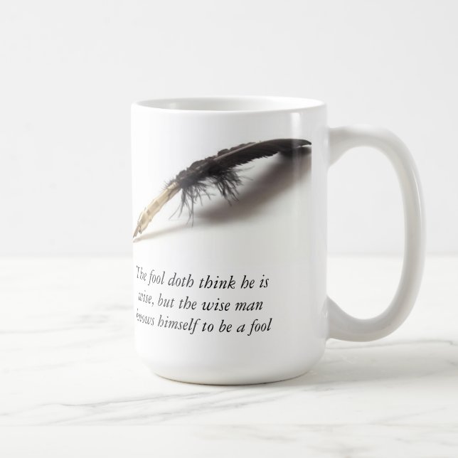 Kluger Dummkopf Shakespeare | Kaffeetasse (Rechts)