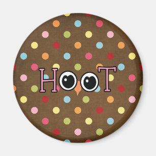 Kluger Eulen-Schrei Magnet