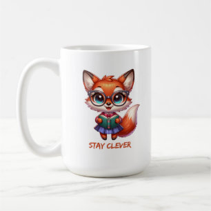 Kluger Fuchs-Buchliebhaber Kaffeetasse