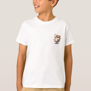 Kluger Hamster mit Brille Kinder T-Shirt