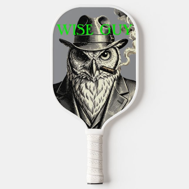 KLUGER KERL (grüne Typografie) Pickleball Schläger (Vorderseite)