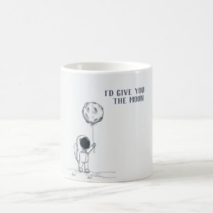 Klüger und romantischer Astronaut Kaffeetasse