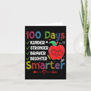 Klügere Kinder kräftiger heller 100 Tage Schoo Karte