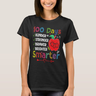 Klügere Kinder kräftiger heller 100 Tage Schoo T-Shirt