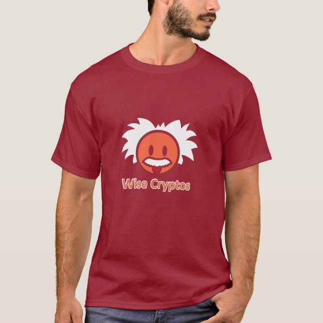 Kluges Cryptos cryptocurrency T-Shirt Rot (Vorderseite)