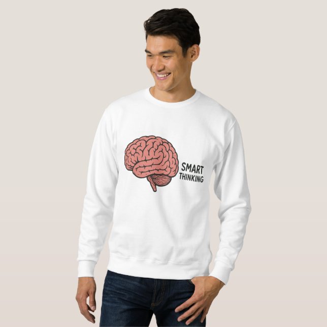 Kluges Denken Der Power des Gehirns Sweatshirt (Vorne ganz)