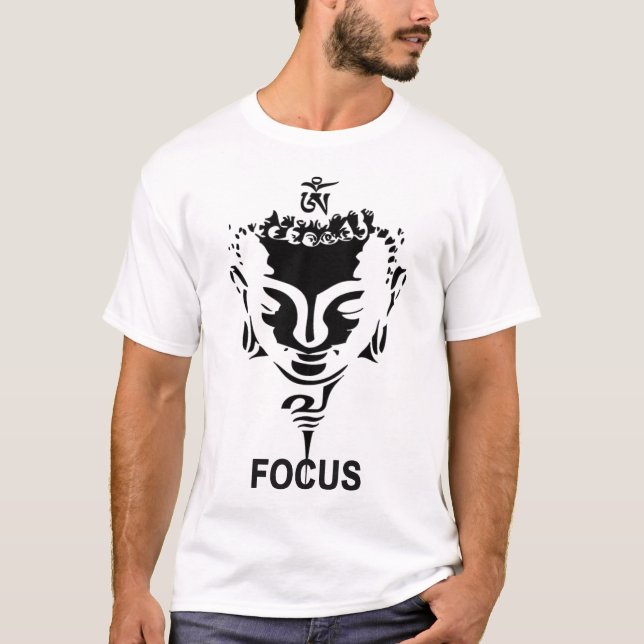 Kluges Mann-Buddha Mann-T-Shirt T-Shirt (Vorderseite)