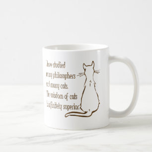 Klugheit der Katzen Tasse