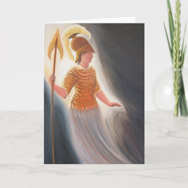 Klugheit, welche die Dunkelheit konfrontiert Karte (Vorderseite)