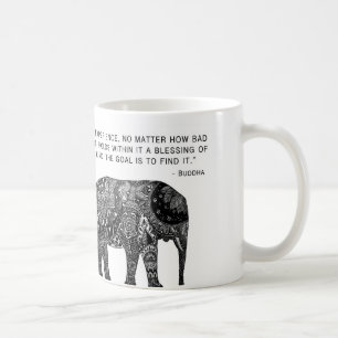 Klugheits-Buddha-Elefant-Tasse Kaffeetasse