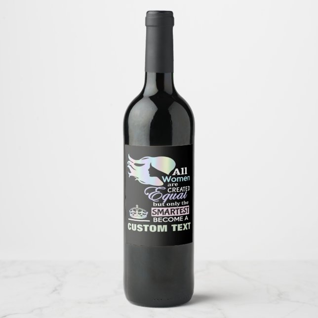 Klügste Frauen - Beruf, Rolle, Titel, Weinetikett (Vorderseite)