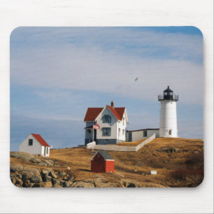 Klumpen-helles Leuchtturm-Kap Neddick Maine Mousepad