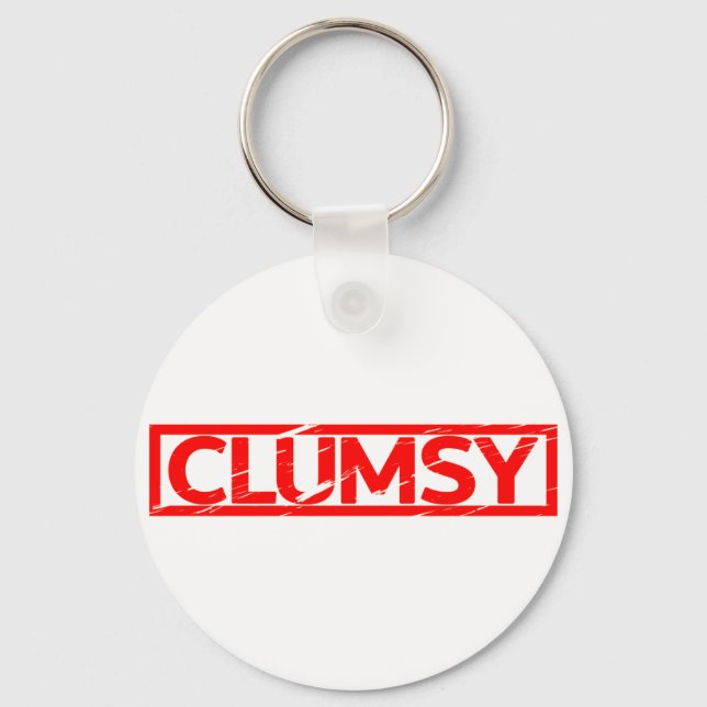 Klumsy Briefmarke Schlüsselanhänger (Vorderseite)
