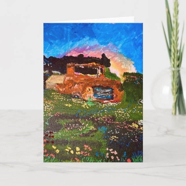 "Klunker im Garten" Dankeskarte (Vorderseite)