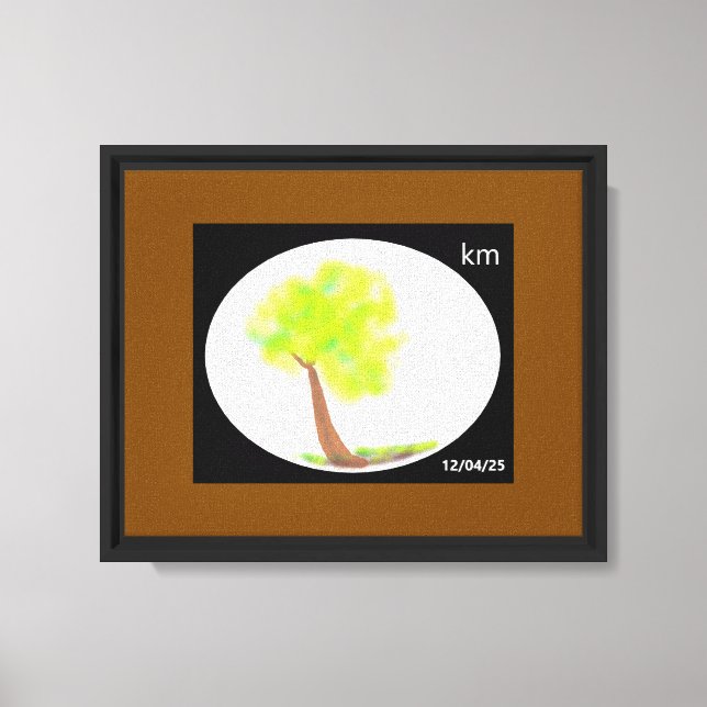 km Baum Malerei Leinwand (Vorderseite)