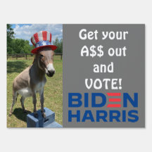 KMCphoto Biden Donkey Werft Schild