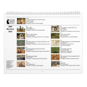 KMP Meerkats 2022 Kalender