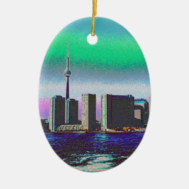 KN-Turm-Toronto-Ansicht von der Mitte-Insel im Keramikornament (Vorne)