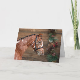 Knabstrupper - Weihnachtskarte für das Pferd Dankeskarte