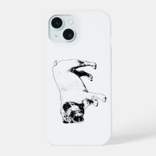 Knackige Bulldoggen-Form iPhone 15 Hülle