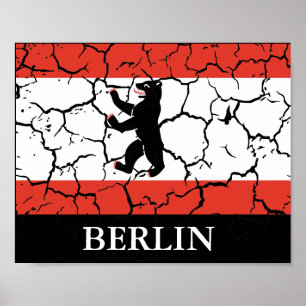 Knackige Flagge Berlins Poster