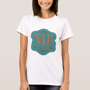 Knackige Orange ME EST 1973 Druck T-Shirt