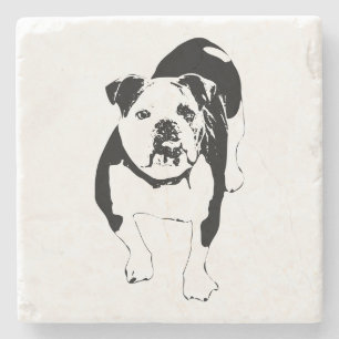 Knackige Pause, Bulldoggen-Jubel Steinuntersetzer