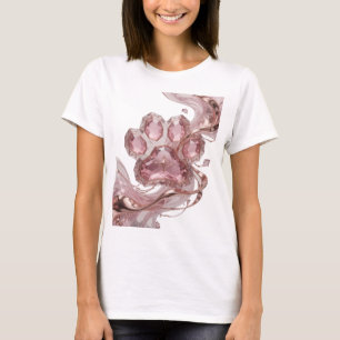 Knackiges Gold-EDELSTEIN-HERZ Slogandesign T-Shirt